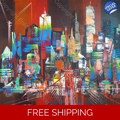 City New York bridge skyline 146